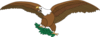 Eagle Carrying Plant Clip Art